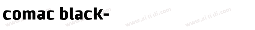 comac black字体转换